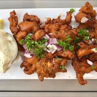 Calamari (best vegan tzaziki!)  at MeeT in Yaletown in Vancouver