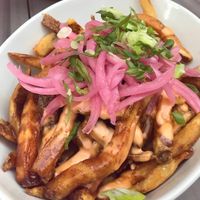 Satay fries  at MeeT in Yaletown in Vancouver