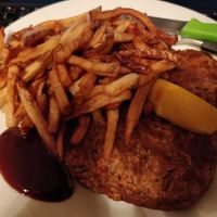 Vegan fish and chips (takeout!) at Hometown Sports Grill in Ottawa