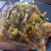 Not the best picture but the western tofu wrap is yummy!  at Hometown Sports Grill in Ottawa