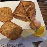 Vegan Grilled Cheese with Hash Browns   at Hometown Sports Grill in Ottawa