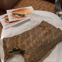 Chickpea tuna wrap with housemade mayo at Gratify Foods in Penticton