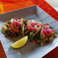 Vegan Tacos at El Cocodrilo in Coba
