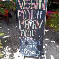 vegan mayan food at El Cocodrilo in Coba