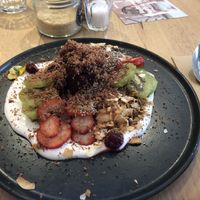 Vegan granola - yummy but very sweet at Lucky Penny in South Yarra