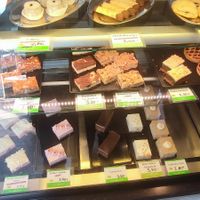 Counter with cake at Cafe Affenbrot in Luebeck