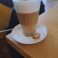 Even the little biscuit is vegan! at Cafe Affenbrot in Luebeck