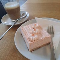 Strawberry Slice, creamy dreamy. at Cafe Affenbrot in Luebeck