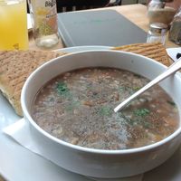 Vegan Bean Stew . at Cafe Affenbrot in Luebeck