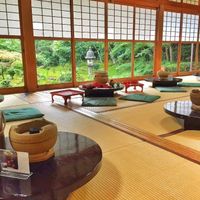 tatami room  at Tofu Restaurant Seigen-in - 西源院 in Kyoto