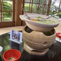 Boiled tofu  at Tofu Restaurant Seigen-in - 西源院 in Kyoto