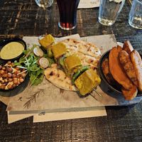 Vegan tofu kebab at The Botanist in Chester