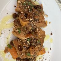 Tofu della casa agli agrumi, mandorle e uvetta   at Bistro Verdepaglia in Forli