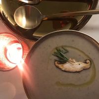 Creamy and delicious Mushroom soup at Brasston in Guangzhou