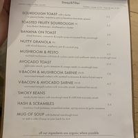 Menu  at Steep & Filter in Skipton