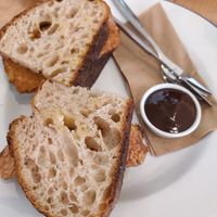 V-bacon and mushroom sandwich at Steep & Filter in Skipton