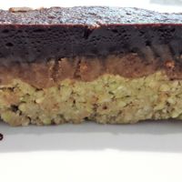 Raw salted caramel shortbread at Steep & Filter in Skipton