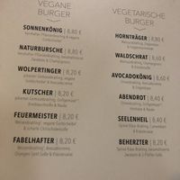 Vegane and vegetarian Burger  at Hans im Glück in Dresden