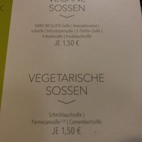 Vegan sauce  at Hans im Glück in Dresden