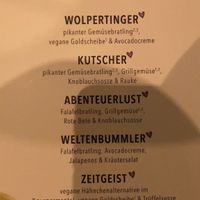 Menu  at Hans im Glück in Dresden