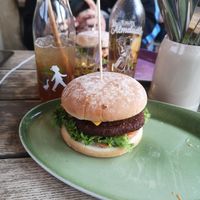 Naturbursche with extra cheeze at Hans im Glück in Dresden