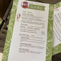 Menu!  at The Pop Shop in Frederick