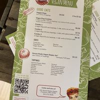 Menu!  at The Pop Shop in Frederick