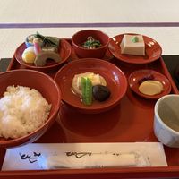 Part of the shōjin ryōri set at Tenryuji Temple Shigetsu in Kyoto