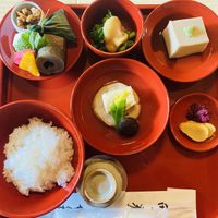 The first few courses   at Tenryuji Temple Shigetsu in Kyoto