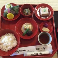 lunch set at Tenryuji Temple Shigetsu in Kyoto