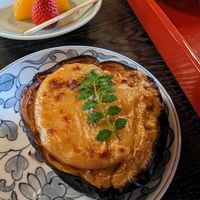 Grilled eggplant at Tenryuji Temple Shigetsu in Kyoto