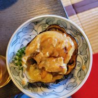 Miso eggplant. I started eating before I remembered to get a photo. One of the best things I've ever eaten.  at Tenryuji Temple Shigetsu in Kyoto