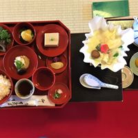 Menu for one person! at Tenryuji Temple Shigetsu in Kyoto