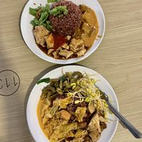 Brown rice and vegetables  at Yum Yum Yummy Vegetarian - Bukit Merah Central in Central Singapore