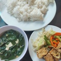 Rice plate at Huyen Trang in Da Nang