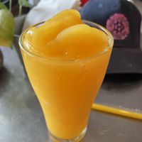 Mango shake, 60 baht  at Connect Cafe in Chiang Rai