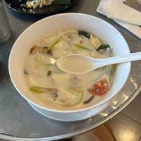 Tom kha soup  at Connect Cafe in Chiang Rai
