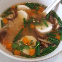 Khao Tom! Super healthy rice porridge breakfast! at Connect Cafe in Chiang Rai