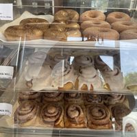 Vegan donuts and cinnamon rolls!  at  Panaderia Cafe Oaxaca in Clovis