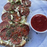 Vegan pepperoni cheesy breadsticks  at Fine Folk Pizza in Fort Myers