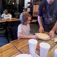 The owner was amazing with our son. He gave him a pizza tossing lesson. It was fabulous.   at Fine Folk Pizza in Fort Myers