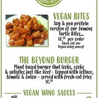 2 of the few vegan options! at The Tipsy Turtle in Jenkins Township