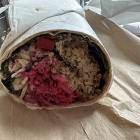 Iku salad in a wrapp  at Iku Wholefoods Kitchen - Martin Place in Sydney