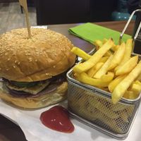 Vegan Falafel burger  at Die Grüne Karotte in Graz