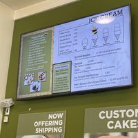 Menu  at Revival Ice Cream in Monterey