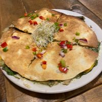 Quesadillas at Enkuentro Cocina Natural in Castellon De La Plana