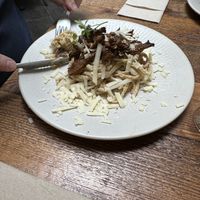 Miso mushroom noodles  at Enkuentro Cocina Natural in Castellon De La Plana