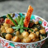 garbanzos at Enkuentro Cocina Natural in Castellon De La Plana