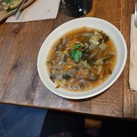 Sopa miso con verduras at Enkuentro Cocina Natural in Castellon De La Plana