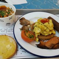 Full English breakfast at By Chloe - Tower Bridge in London